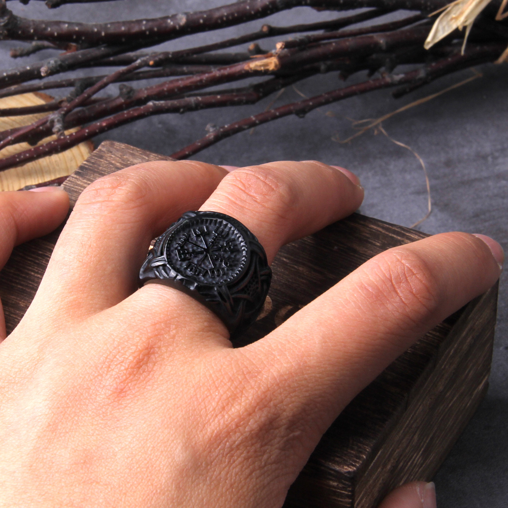 Bague viking Aegishjalmur — vue 3