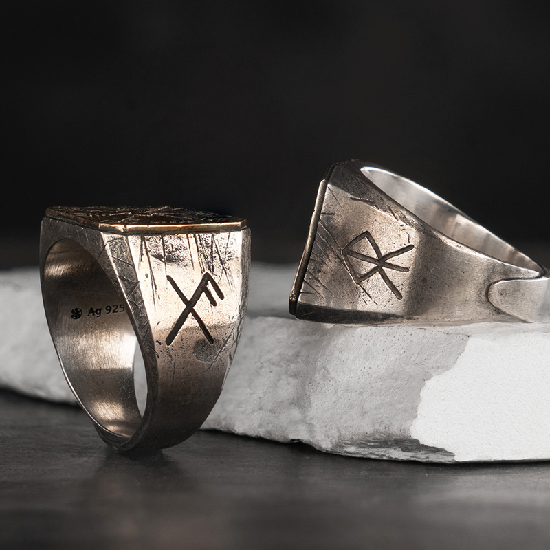 Bague viking Boussole Nordique — vue 2