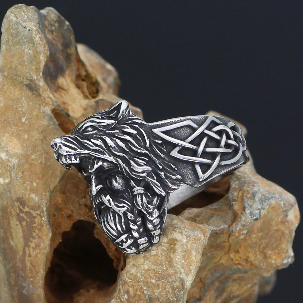 Bague viking Chevalière Odin — vue 2