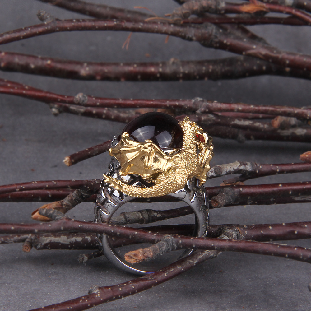 Bague viking Dragon Gardien — vue 2