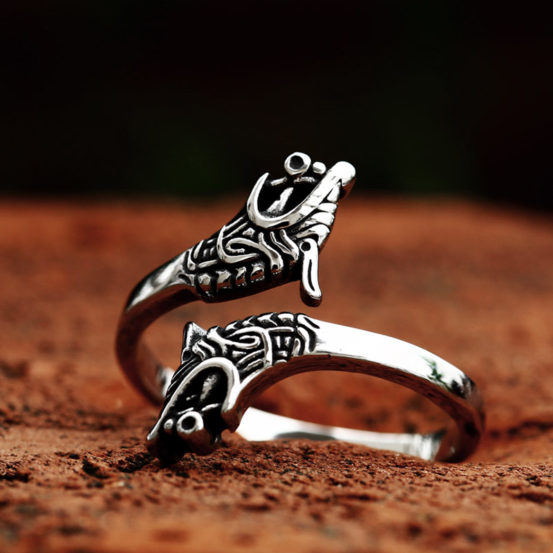 Bague viking Fraternité du Loup — vue 2
