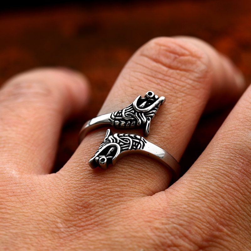 Bague viking Fraternité du Loup — vue 3