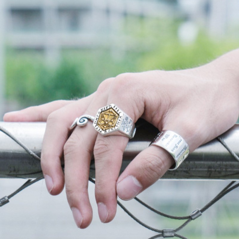 Bague Viking Totem Kabbalistique — vue 3