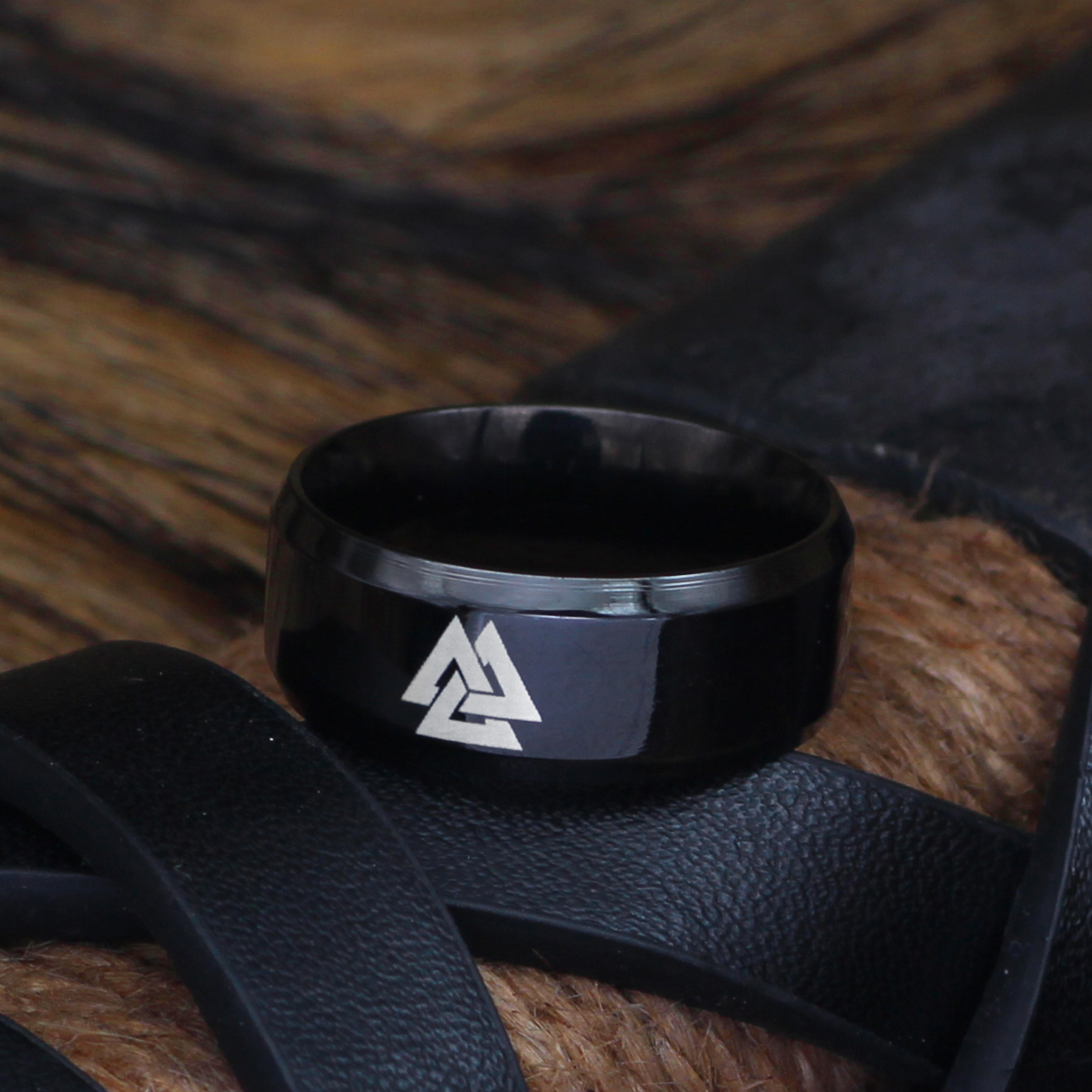 Bague Viking Valknut — vue 2