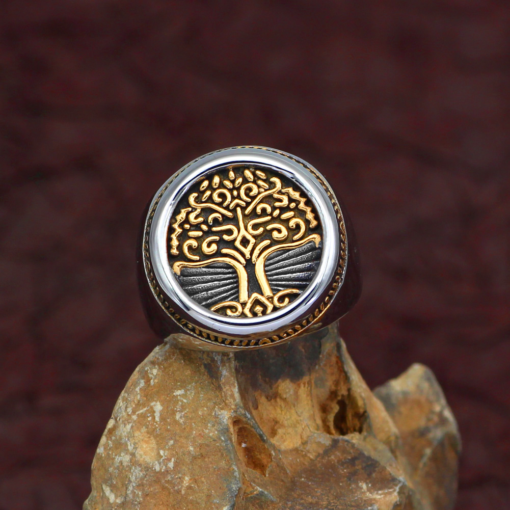 Bague Viking Yggdrasi Arbre de Vie