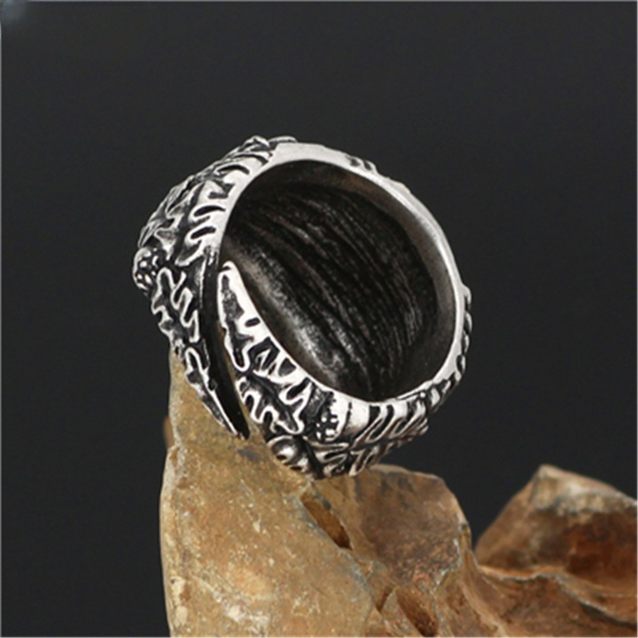 Bague Viking Vegvisir amulette — vue 3