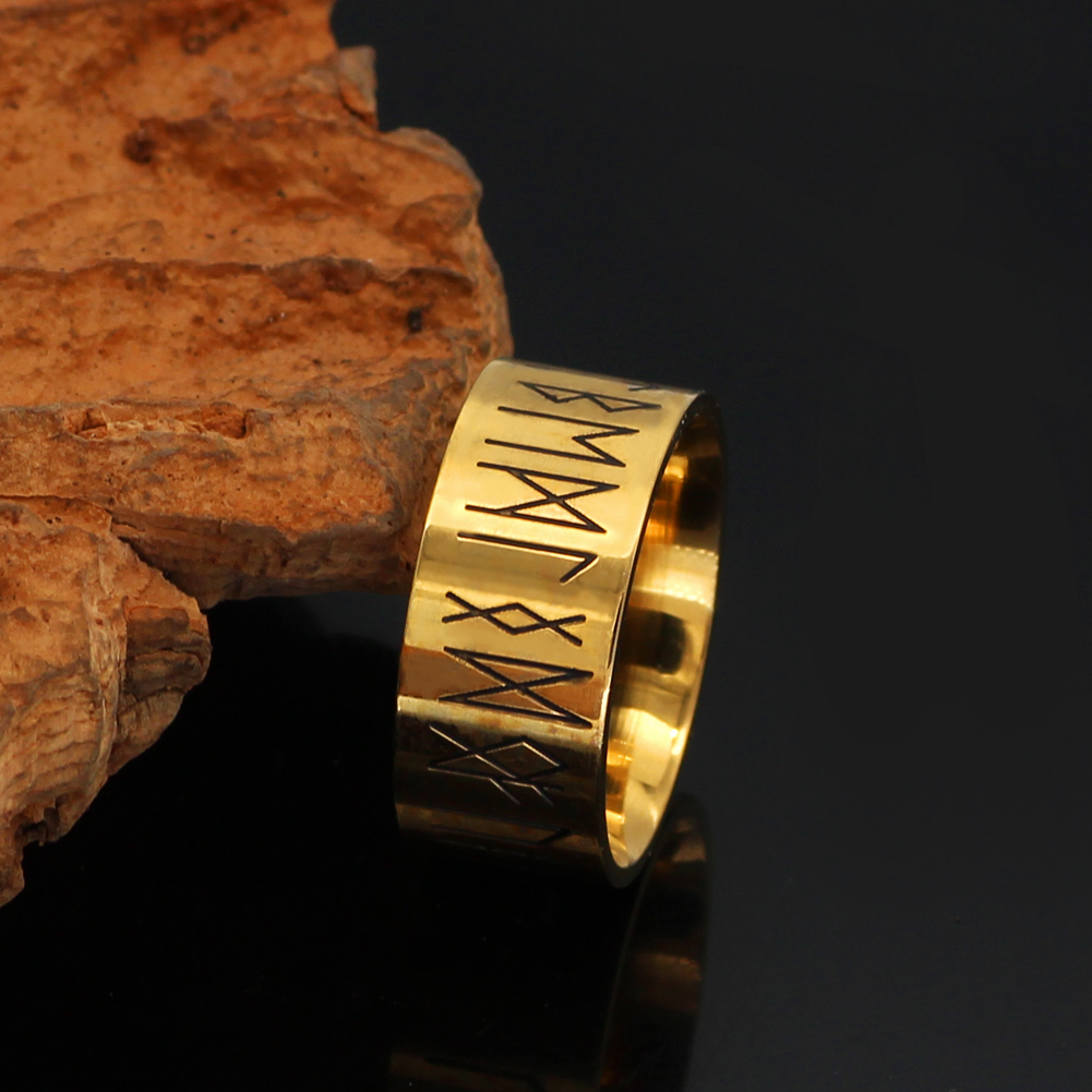 Bague Viking ancestrale doré — vue 2