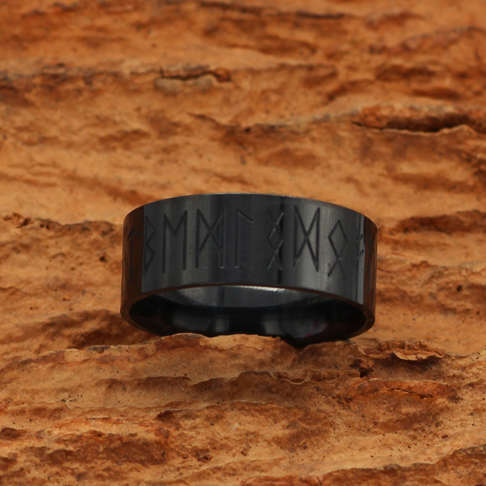 Bague Viking ancestrale noir — vue 2