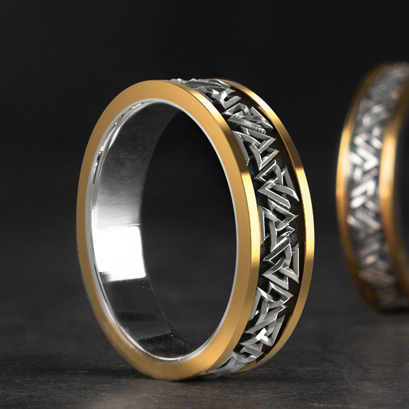 Bague Viking nordique en argent