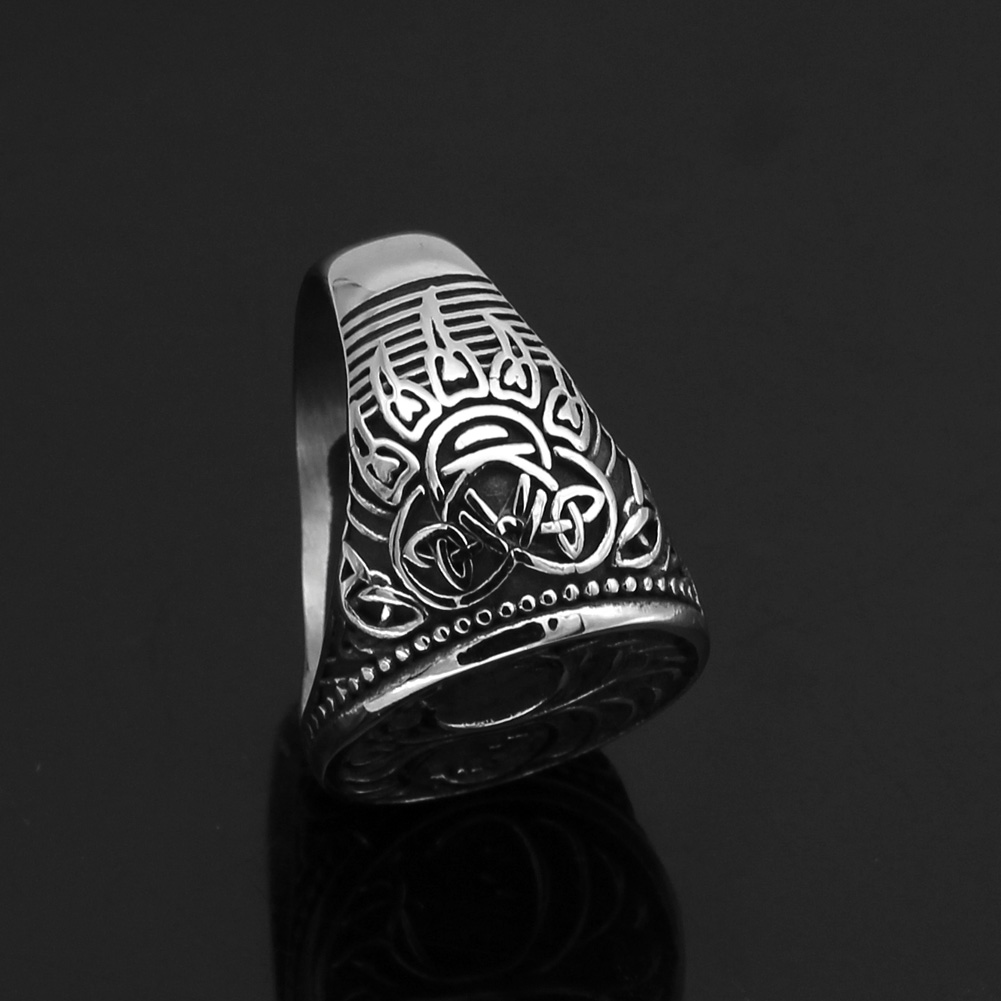 Bague viking Yggdrasil antique — vue 3
