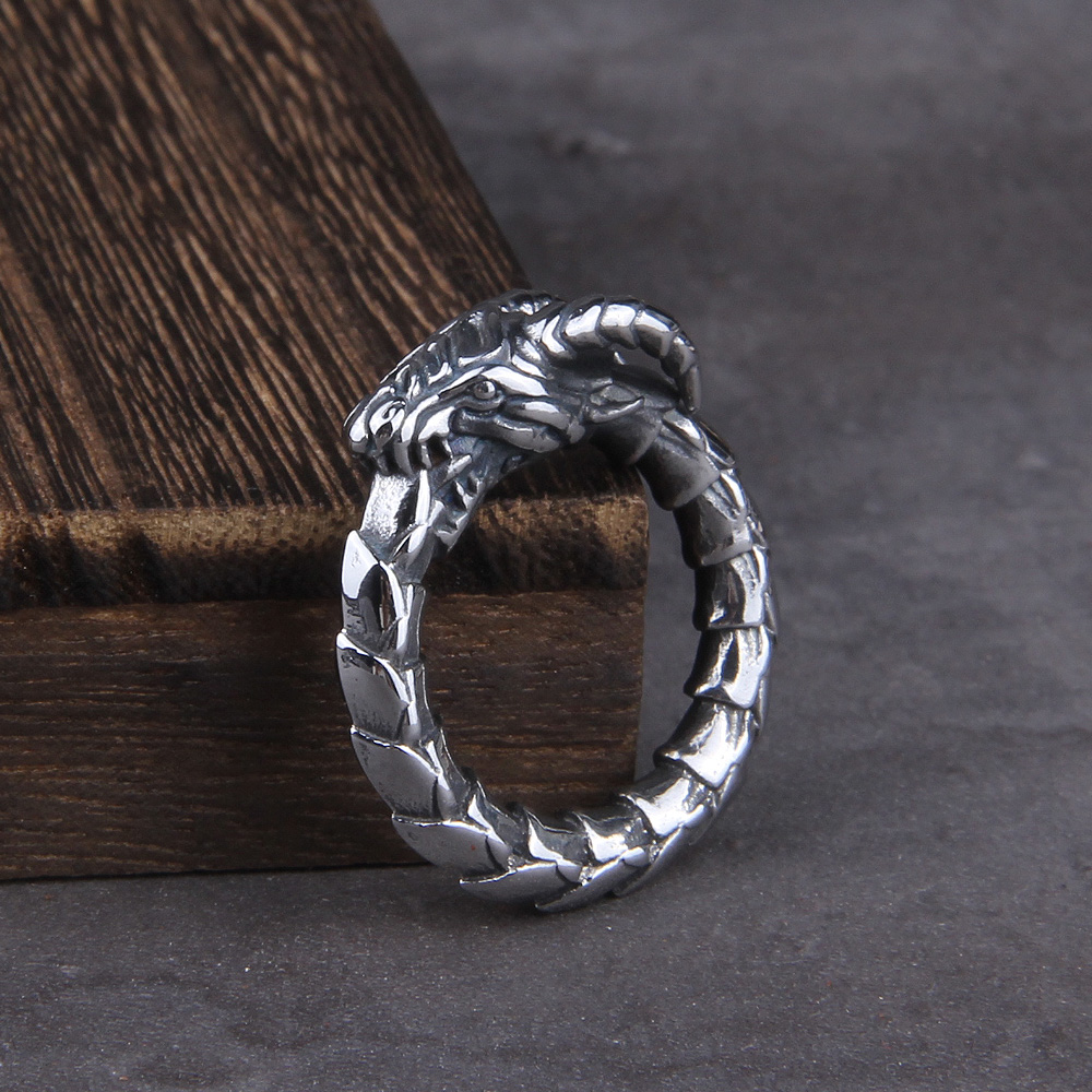 Bague viking serpent — vue 2