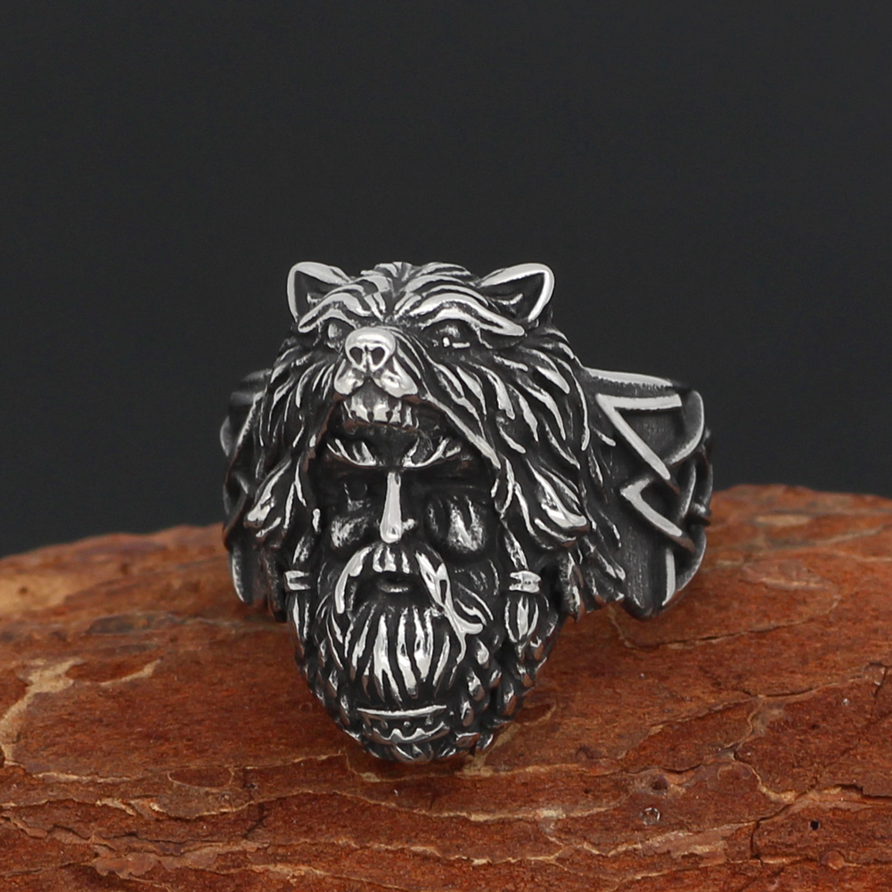 Bague viking Chevalière Odin