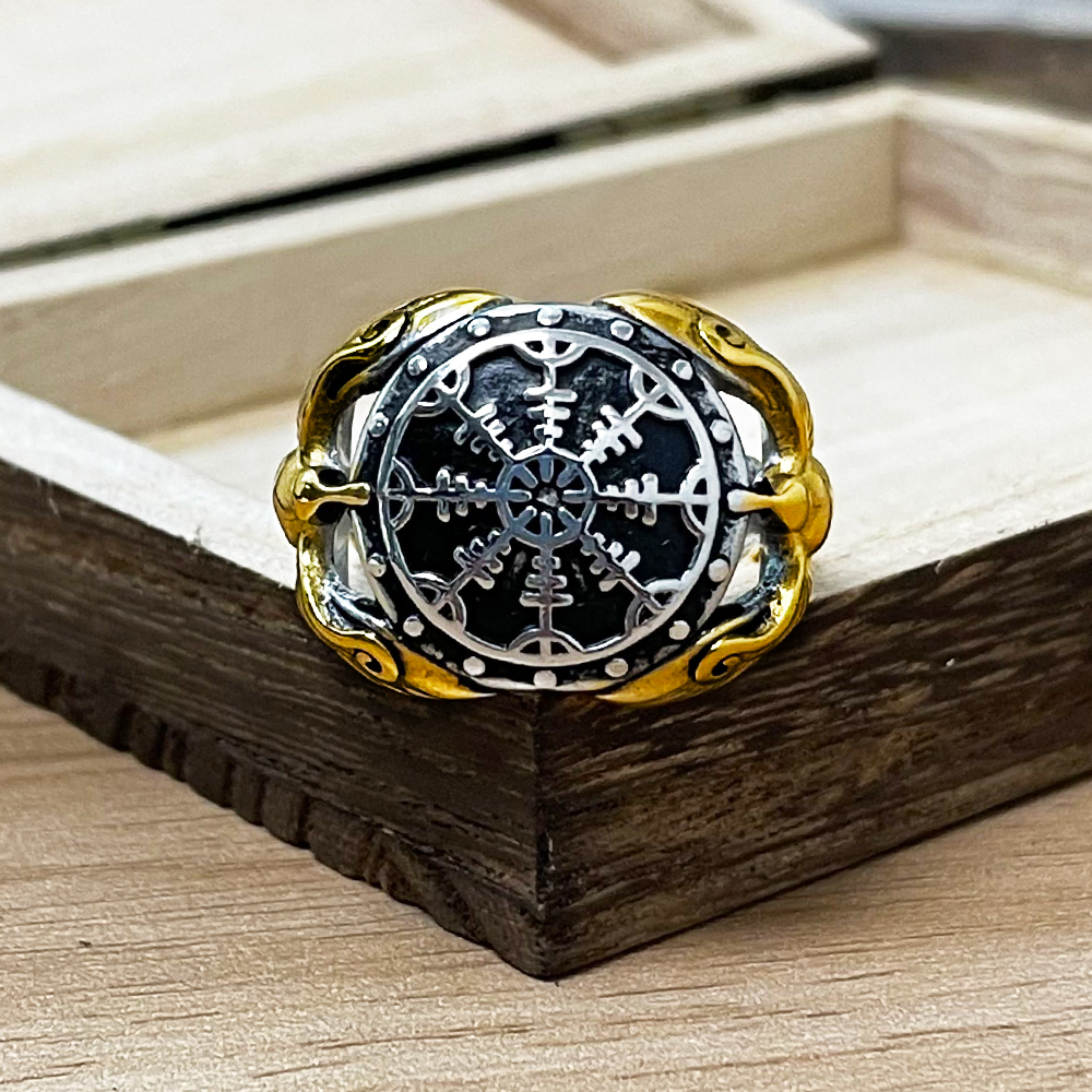 Bague viking Corbeaux Gardiens du Vegvisir — vue 2