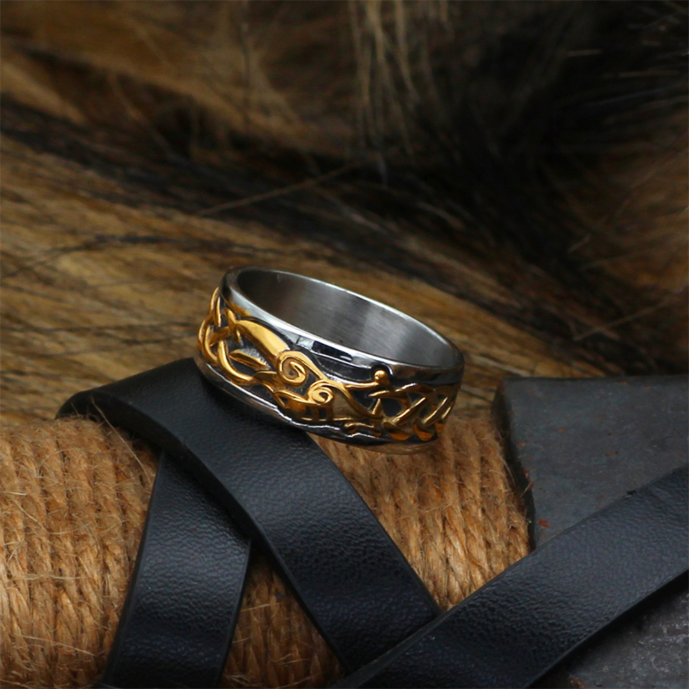 Bague viking Jörmungandr