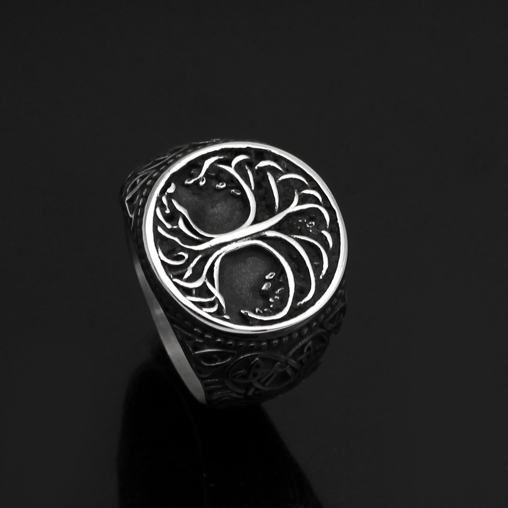 Bague viking Yggdrasil antique — vue 2