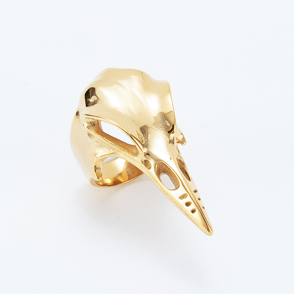 Bague viking l'Omniscience d'Odin doré