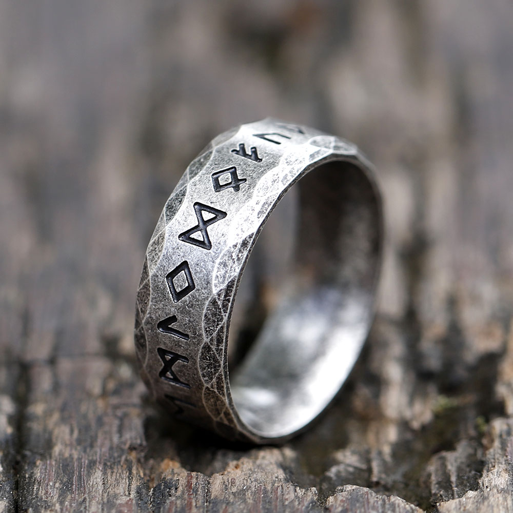 Bague viking rune odin vintage
