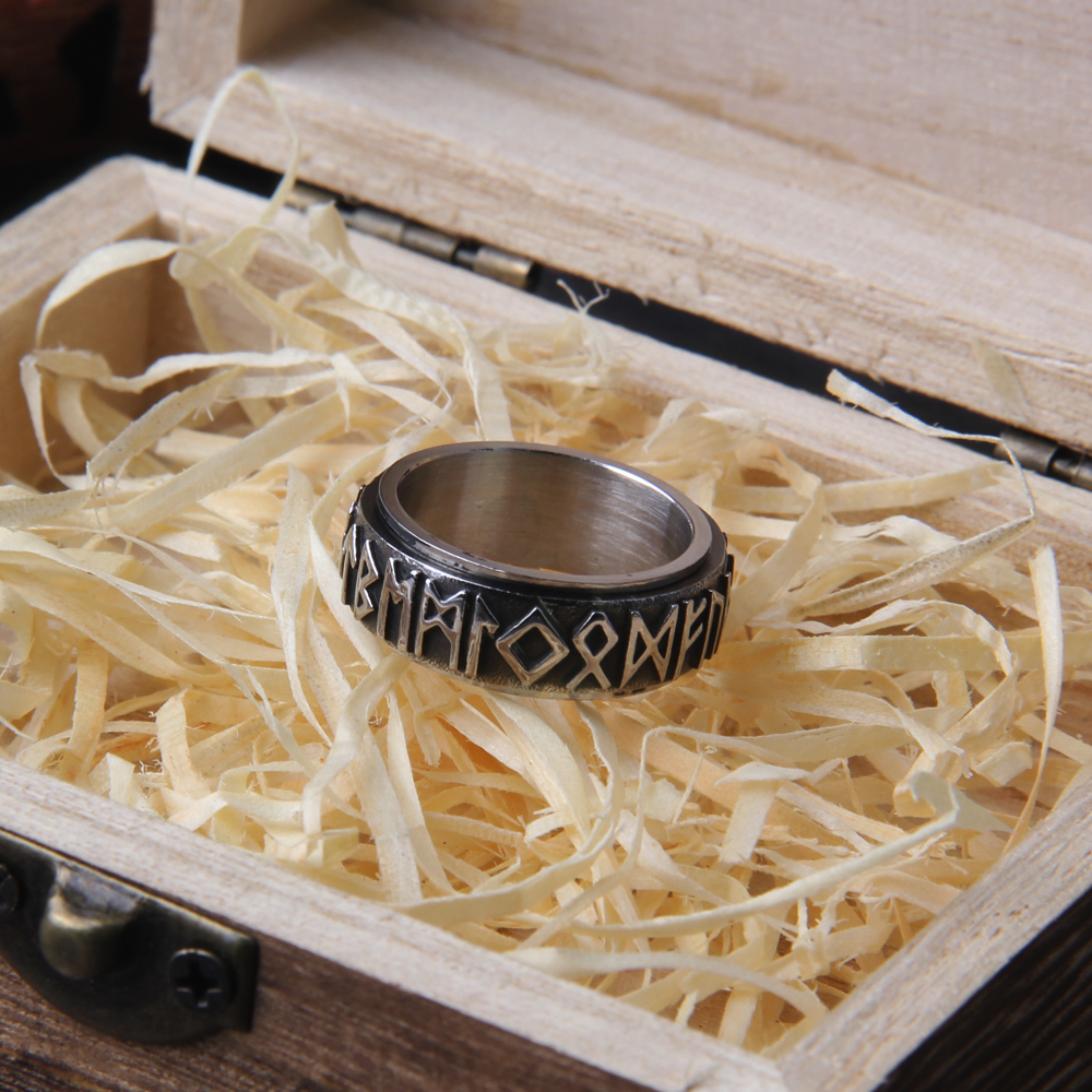 Bague viking rustique argentée