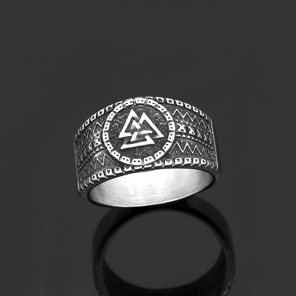 Bague viking Valknut vintage — vue 2