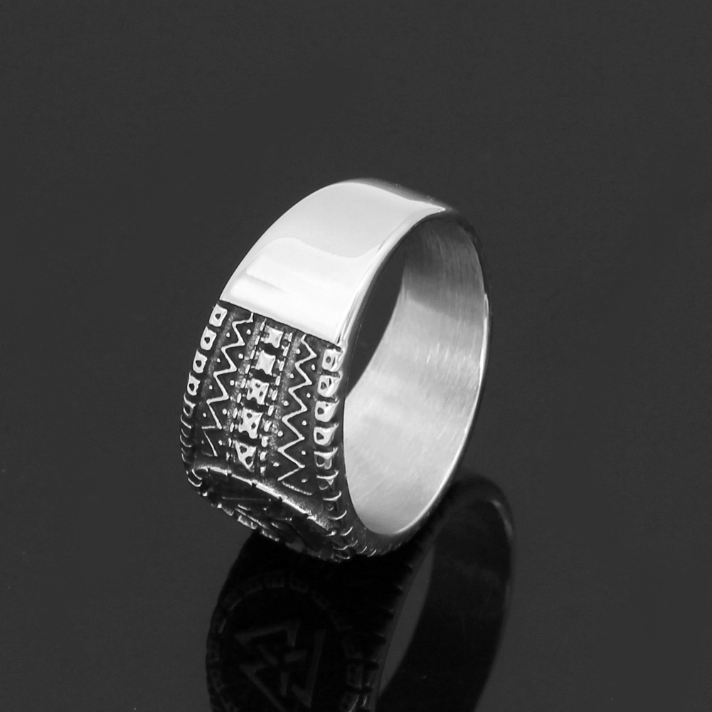 Bague viking Valknut vintage — vue 3