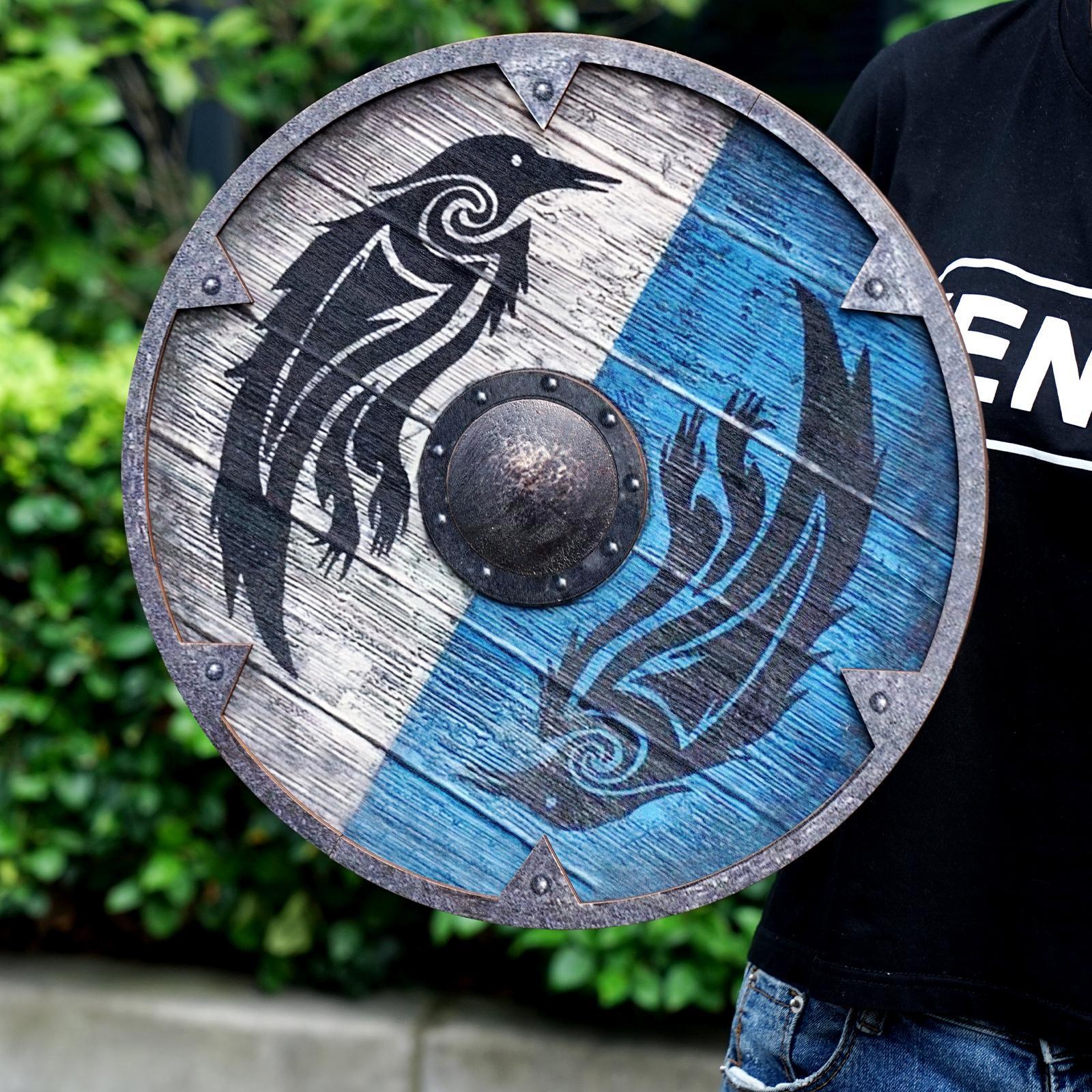 Bouclier Viking corbeaux — vue 2
