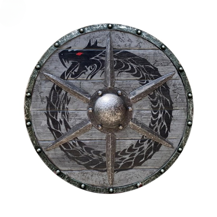 Bouclier Viking dragon nordique