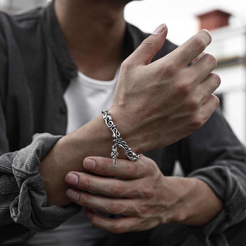 Bracelet viking argenté — vue 2