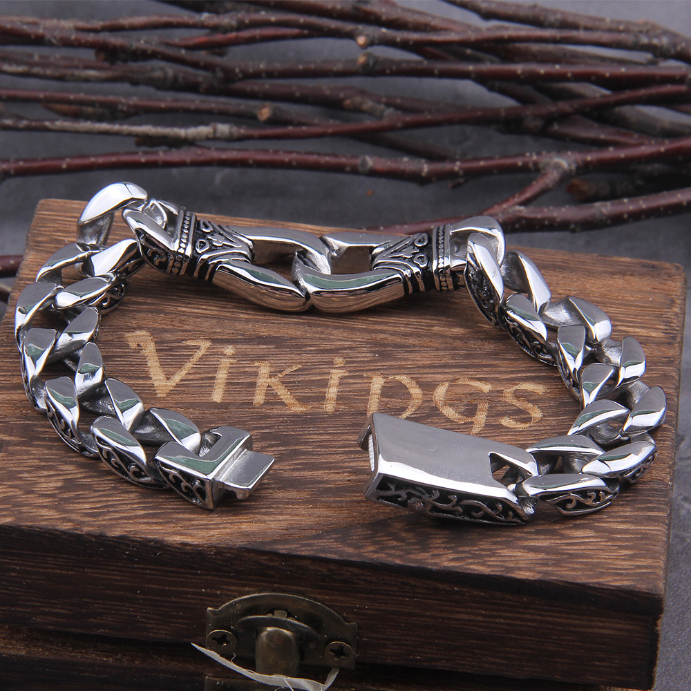 Bracelet viking en acier — vue 2