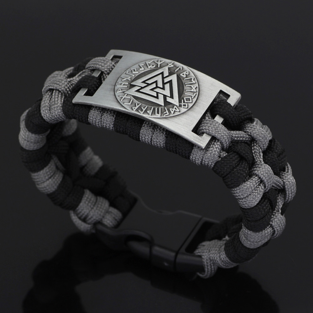 Bracelet viking Valknut paracorde