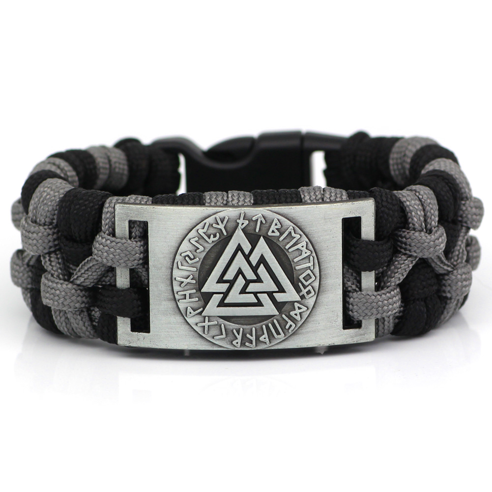 Bracelet viking Valknut paracorde — vue 2