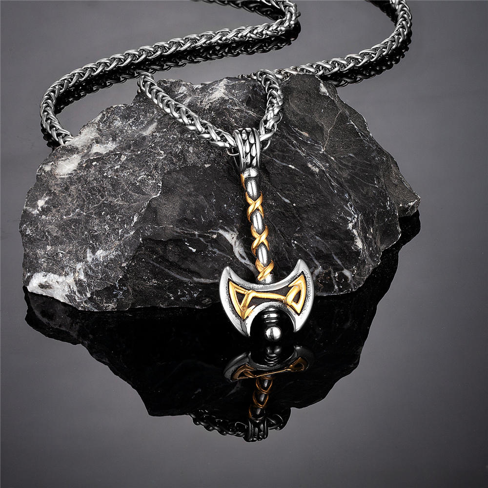 Collier Viking Hache Dorée
