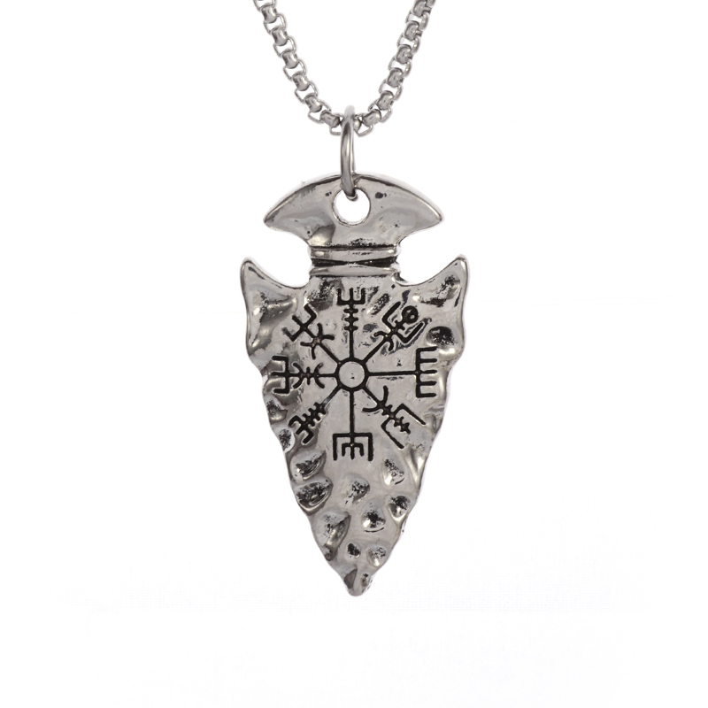 Collier viking pointe de lance
