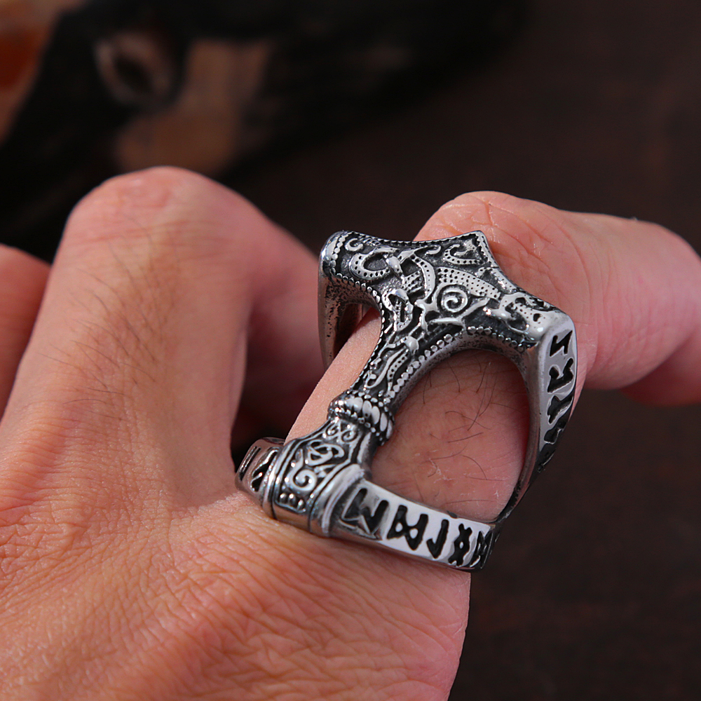 Bague Viking Cercle de Mjölnir — vue 3