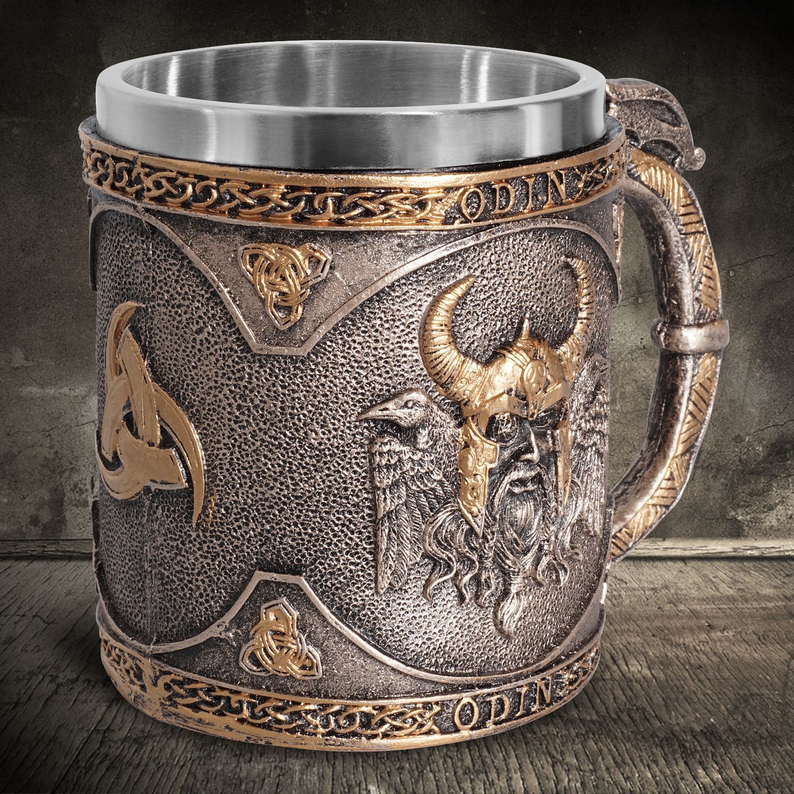 Chope Viking tankard des Yeux d'Odin — vue 2