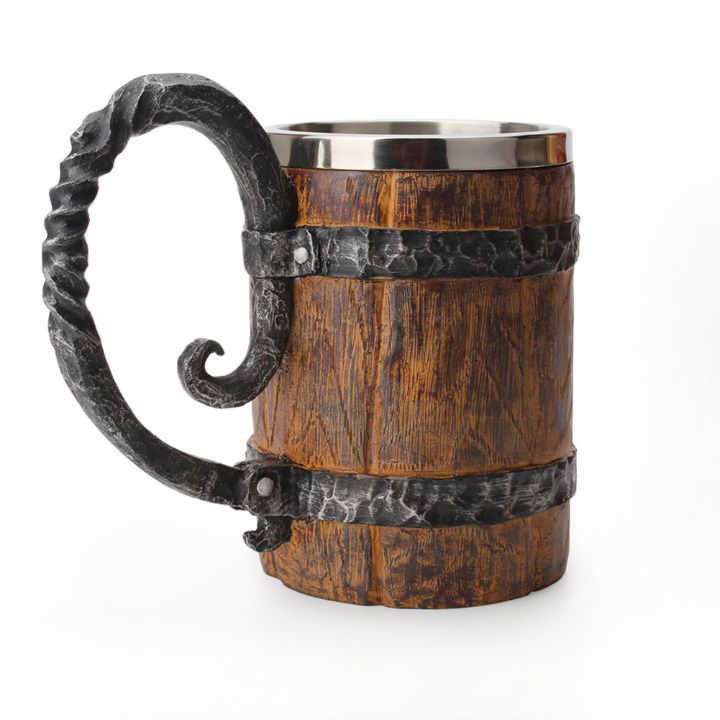 Chope viking en bois grande taille