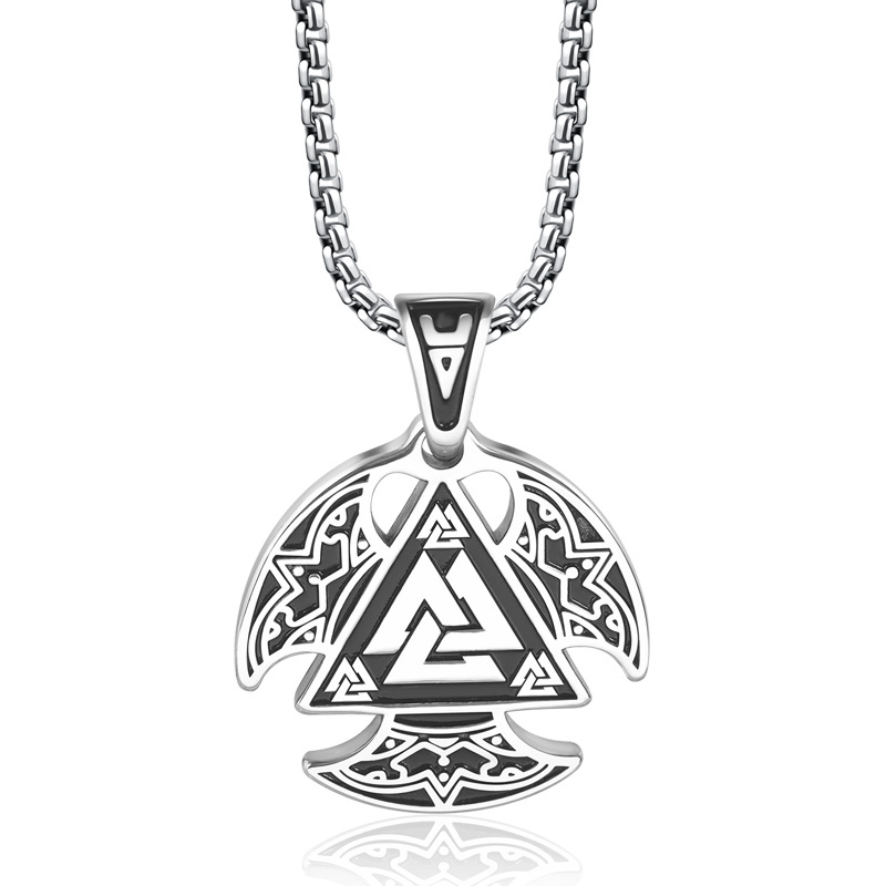 Collier Viking pouvoir Rune Valknut — vue 3