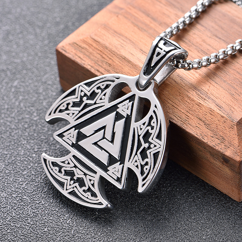Collier Viking pouvoir Rune Valknut — vue 2