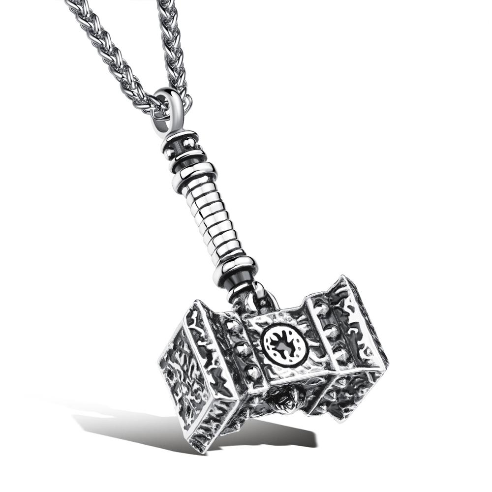 Collier Viking Marteau Thor argenté — vue 2