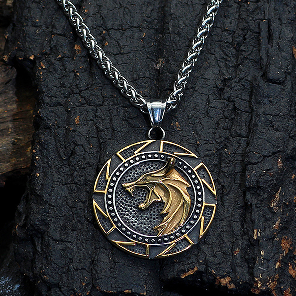Collier viking puissance des loups nordiques — vue 3