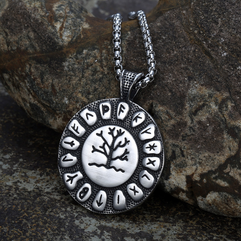 Collier viking arbre de vie Yggdrasil