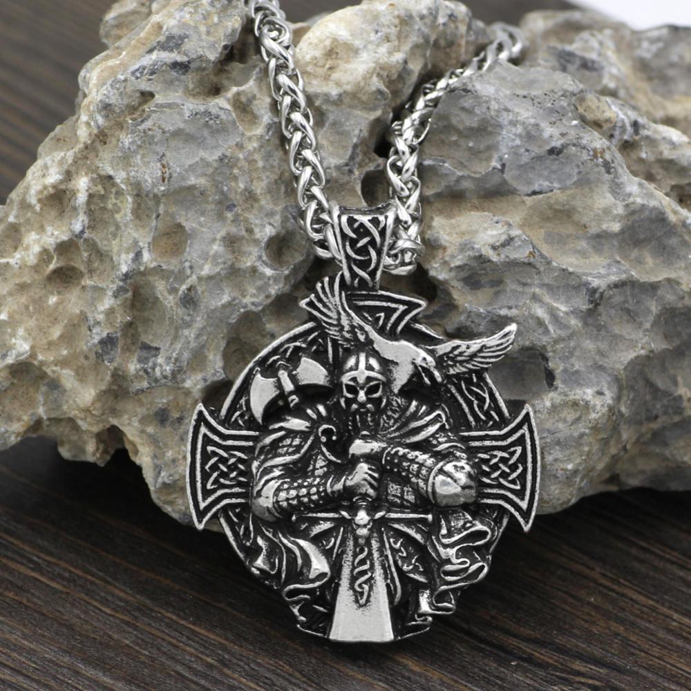 Collier viking Odin doré — vue 2