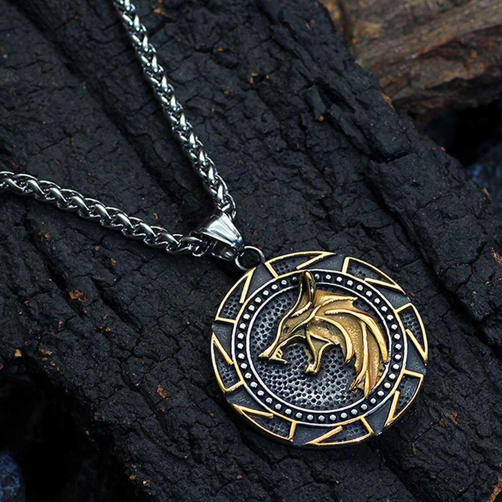 Collier viking puissance des loups nordiques — vue 2