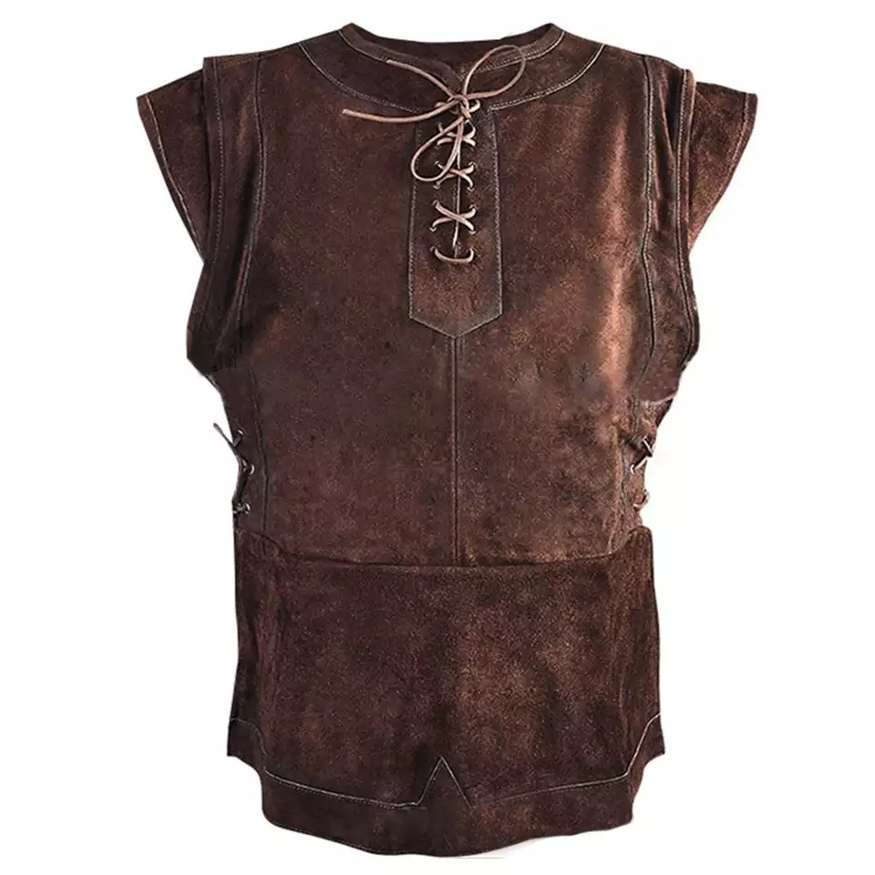 Déguisement viking Armure Corporelle marron