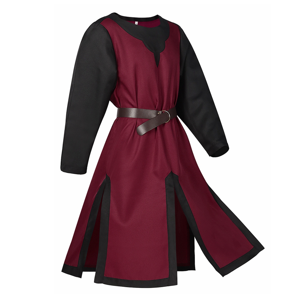 Déguisement viking Chemise Longue bordeaux