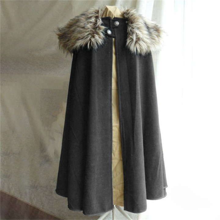 Déguisement viking Manteau gris