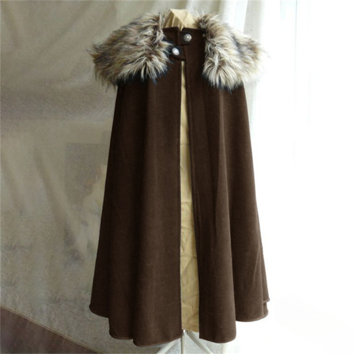 Déguisement viking Manteau marron