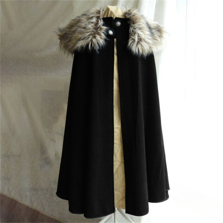 Déguisement viking Manteau noir