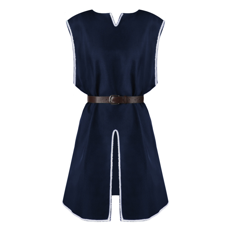 Déguisement viking chemise de chevalier bleu
