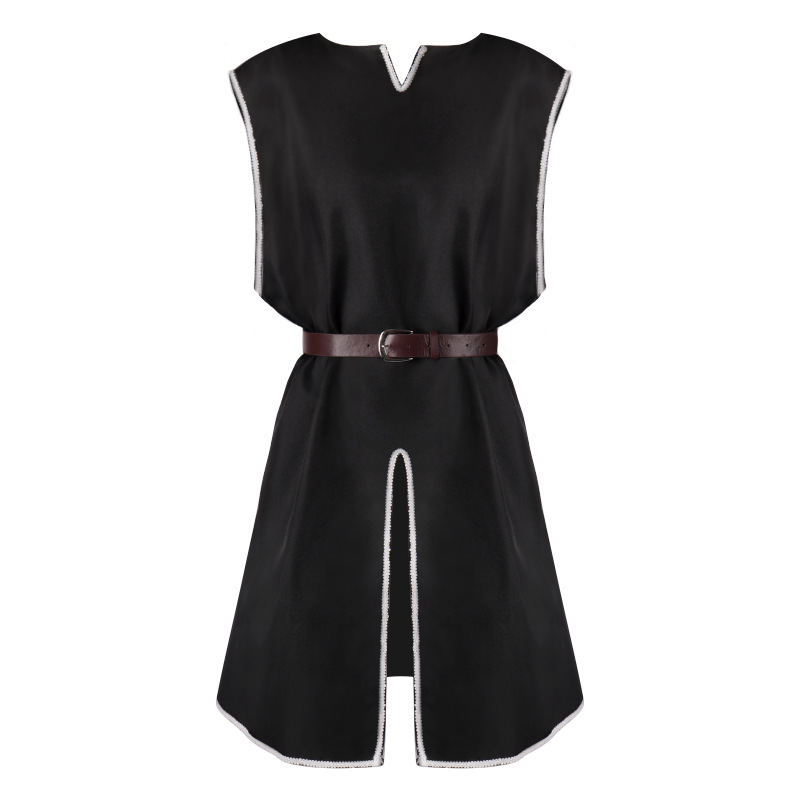 Déguisement viking chemise de chevalier noir