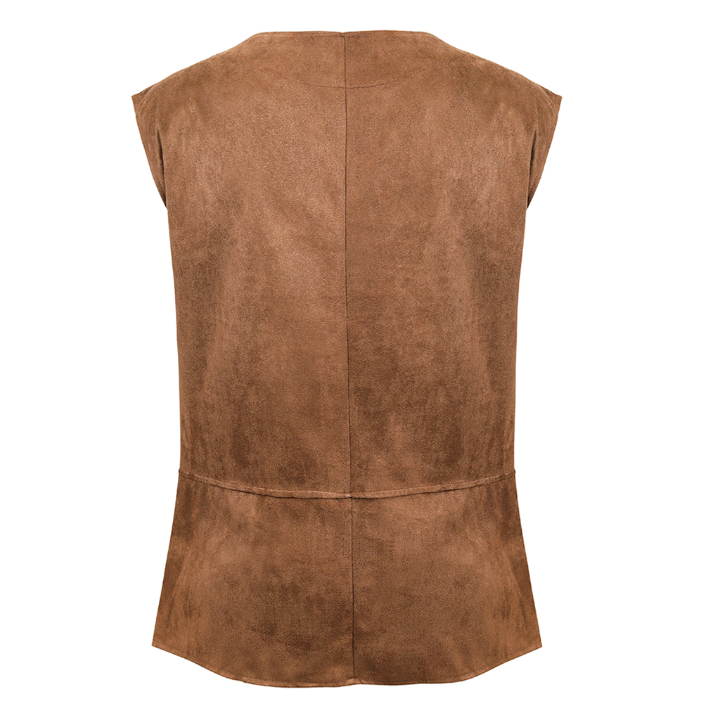 Déguisement viking gilet de Pirate marron — vue 2